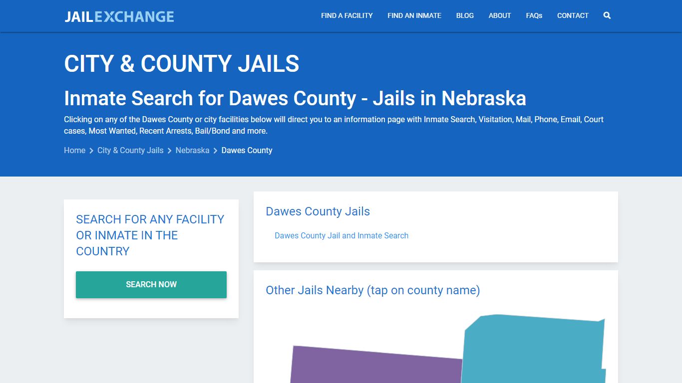 Inmate Search for Dawes County | Jails in Nebraska - Jail Exchange